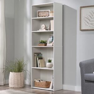 Sauder Beginnings 5-Shelf Bookcase, Soft White finish