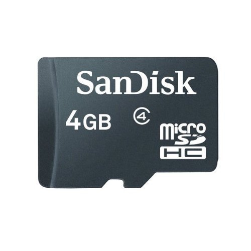 SanDisk 4GB microSDHC Flash Memory Card SDSDQ-004G (Bulk Packaging)