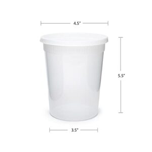 Pactiv YSD2532 DELItainer Translucent 32 Oz. Container - 240 / CS