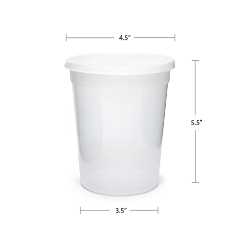 Pactiv YSD2532 DELItainer Translucent 32 Oz. Container - 240 / CS