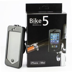maximal power waterproof case bike handlebar mount bicycle phone holder for iphone 5/5s - non-retail packaging - black