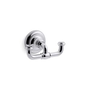 KOHLER K-72572-CP Artifacts Double robe hook, Polished Chrome