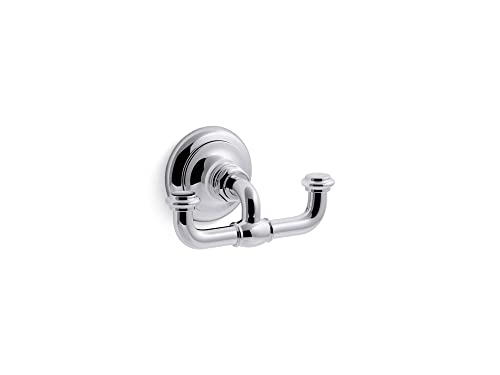 KOHLER K-72572-CP Artifacts Double robe hook, Polished Chrome