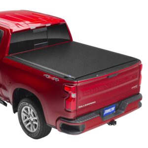 tonno pro lo roll, soft roll-up truck bed tonneau cover | lr-1045 | fits 2014 - 2018, 2019 ltd/lgcy chevy/gmc silverado/sierra 1500/2500/3500 6' 7" bed (78.8"), black