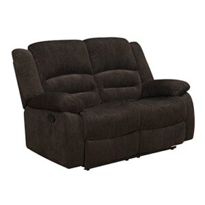 Coaster Furniture Gordon Motion Sofa Chocolate Chenille 601461