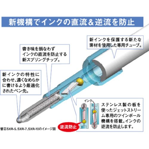 三菱鉛筆 Mitsubishi Pencil SXE3300007.24 Jetstream Prime Tri-Color Ballpoint Pen, 0.7, Black