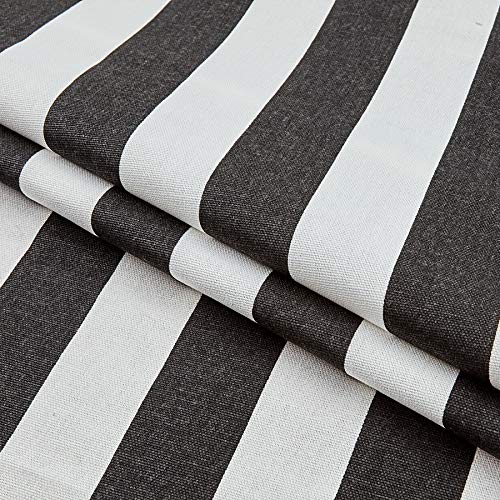 Premier Prints Canopy Stripe, Yard, Black