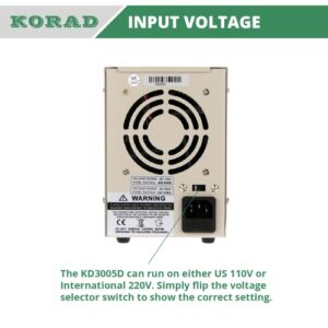 KORAD KD3005D - Precision Variable Adjustable 30V, 5A DC Linear Power Supply Digital Regulated Lab Grade…