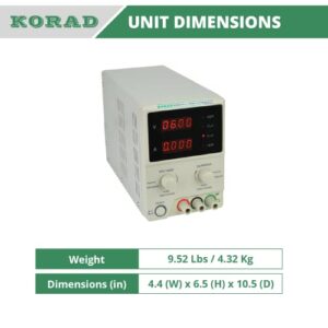 KORAD KD3005D - Precision Variable Adjustable 30V, 5A DC Linear Power Supply Digital Regulated Lab Grade…