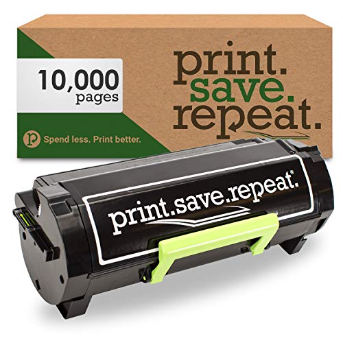 Print.Save.Repeat. Lexmark 501X Extra High Yield Remanufactured Toner Cartridge for MS410, MS415, MS510, MS610 Laser Printer [10,000 Pages]