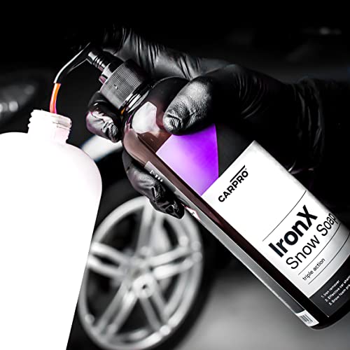 CARPRO IronX Snow Soap - Use on paint, glass, wheels, headlights, plastic trim, & clear bras - Liter (34 oz)