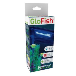 glofish blue led aquarium lighting, lighting for fish tanks, for tanks up to 10 gallons, 6 inch blue led