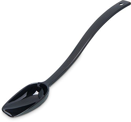 Carlisle FoodService Products Plastic Solid Spoon, 10 Inches, Black