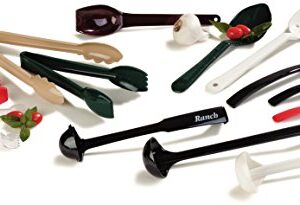 Carlisle FoodService Products Plastic Solid Spoon, 10 Inches, Black