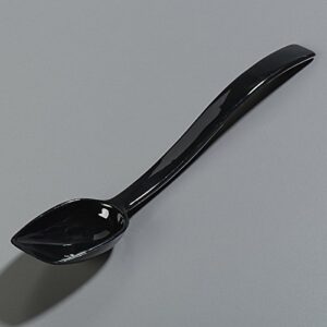 Carlisle FoodService Products Plastic Solid Spoon, 10 Inches, Black