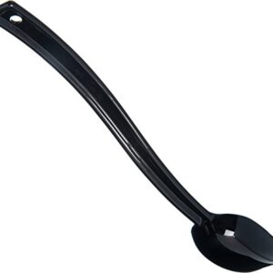 Carlisle FoodService Products Plastic Solid Spoon, 10 Inches, Black