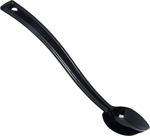 Carlisle FoodService Products Plastic Solid Spoon, 10 Inches, Black