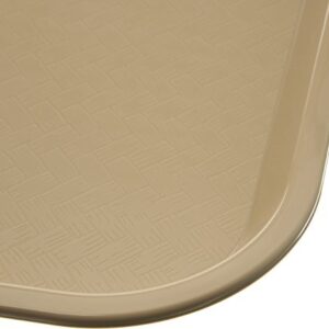 Carlisle FoodService Products Cafe Plastic Fast Food Tray, 14" x 18", Beige
