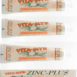 3 Pack VITA-MYR Zinc Plus Toothpaste 4 oz