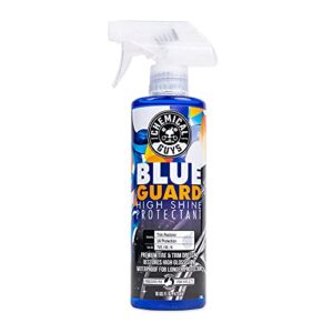 chemical guys tvd_103_16 blue guard ii wet look premium sprayable high gloss shine dressing and conditioner for rubber and plastic safe for cars, trucks, motorcycles, rvs & more, 16 fl oz