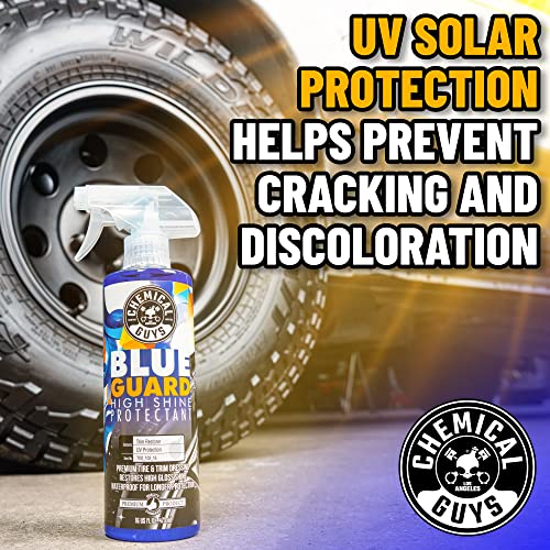 Chemical Guys TVD_103_16 Blue Guard II Wet Look Premium Sprayable High Gloss Shine Dressing and Conditioner for Rubber and Plastic Safe for Cars, Trucks, Motorcycles, RVs & More, 16 fl oz