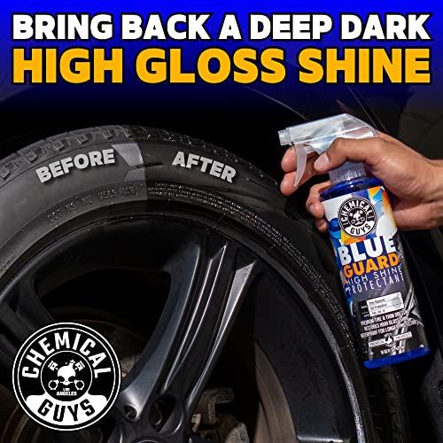 Chemical Guys TVD_103_16 Blue Guard II Wet Look Premium Sprayable High Gloss Shine Dressing and Conditioner for Rubber and Plastic Safe for Cars, Trucks, Motorcycles, RVs & More, 16 fl oz