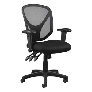 realspace® mftc 200 multifunction ergonomic super task chair, black
