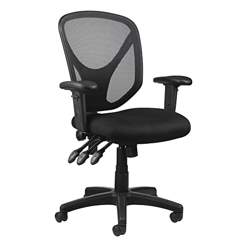 Realspace® MFTC 200 Multifunction Ergonomic Super Task Chair, Black