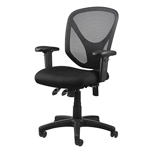 Realspace® MFTC 200 Multifunction Ergonomic Super Task Chair, Black