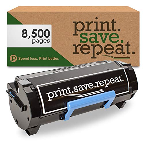 Print.Save.Repeat. Dell 2PFPR High Yield Remanufactured Toner Cartridge for B2360, B3460, B3465 Laser Printer [8,500 Pages]