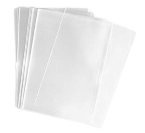 100x clear flat cello/cellophane treat bag 6x8 inch(1.2mil) gift basket supplies