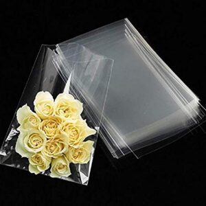 100x Clear Flat Cello/Cellophane Treat Bag 6x8 inch(1.2mil) Gift Basket Supplies