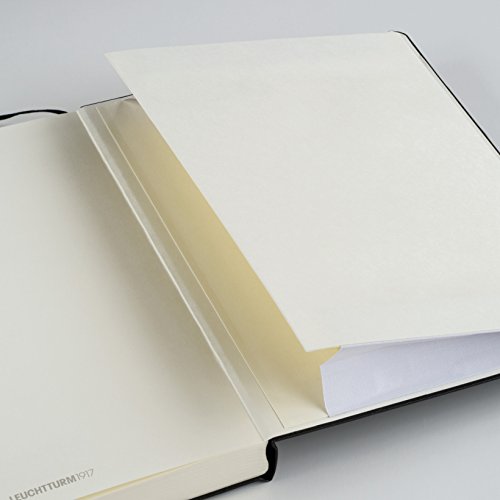 LEUCHTTURM1917 - Notebook Hardcover Medium A5-251 Numbered Pages for Writing and Journaling (Lemon, Squared)