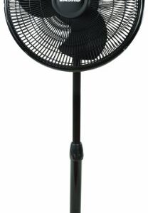 Lasko FBA_2521 Oscillating Adjustable 16-inch Standing Pedestal Fan for Indoor, Bedroom, Living Room, Home Office & College Dorm Use, 1-Pack, Black Basic