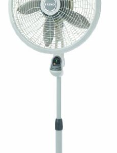 Lasko 18-Inch Remote Elegance and Performance Pedestal Floor Fan, 18 Inch, White 1850