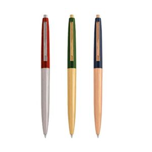 kikkerland metal retro pens, set of 3 (4328)