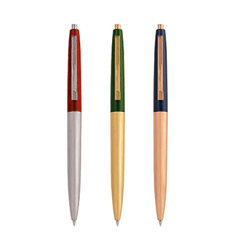 Kikkerland Metal Retro Pens, Set of 3 (4328)