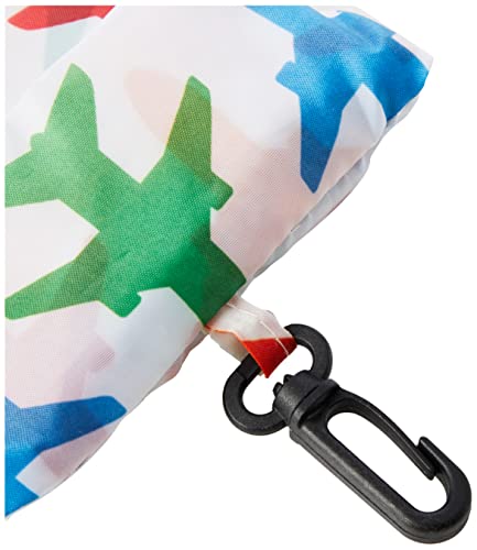 Kikkerland Airplane Travel Laundry Bag, 1 EA, Multi-Colored