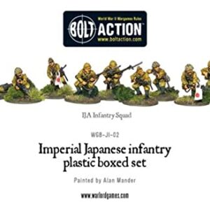 Warlord Bolt Action Imperial Japanese Infantry 1:56 WWII Military Wargaming Figures Plastic Model Kit, Small