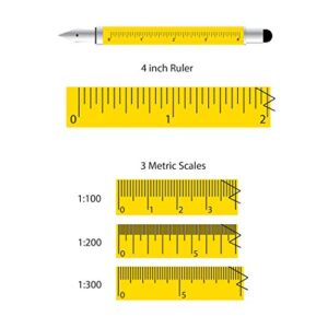 Monteverde USA One Touch Tool Pen, Fountain Pen, Yellow (MV35231),Medium