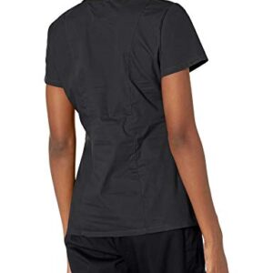 Dickies Women's EDS Signature V-Neck Top with Multiple Patch Pockets, Black, Medium