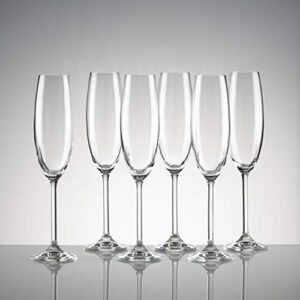 Lenox Tuscany Classics Set, Champagne Flutes, Buy 4, Get 6, 6 Count (Pack of 1), Clear,8 ounces.