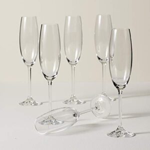 Lenox Tuscany Classics Set, Champagne Flutes, Buy 4, Get 6, 6 Count (Pack of 1), Clear,8 ounces.