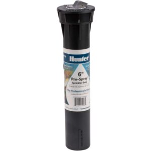 hunter industries pros06 hunter pro 6" pop-up sprinkler spray, small, black