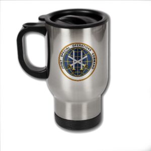expressitbest stainless steel coffee mug with u.s. joint special operations command (jsoc) emblem