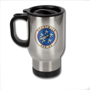 expressitbest stainless steel coffee mug with u.s. navy uss nimitz (cvn-68) supercarrier emblem