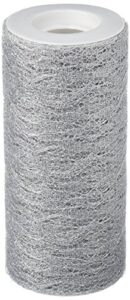 kel-toy glitter sparkle lace fabric, 6-inch by 10-yard, silver