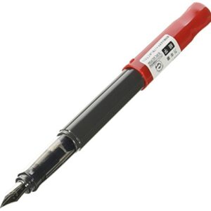 Pilot Kakuno Fountain Pen of Biginners, Fine Nib, Red Body (FKA-1SR-RF)