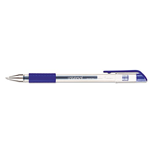 Universal 39511 Roller Ball Stick Gel Pen, Blue Ink, Medium, Dozen