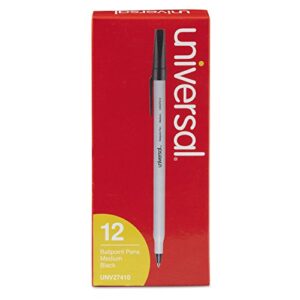 universal unv27410 economy ballpoint stick oil-based pen
